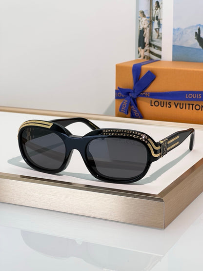 Louis Vuitton Z2721U 1.0 Millionaires Oval Sunglasses✨ - onlinechics.com