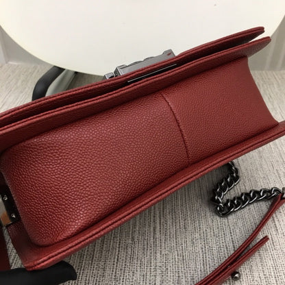 CHANEL Le Boy Medium Ruthenium tone Caviar 8 Colors✨ - onlinechics.com