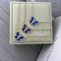 Van Cleef Style Butterfly Pendant Necklace – 18K Gold Plated Stainless Steel ✨