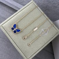 Van Cleef Style Butterfly Pendant Necklace – 18K Gold Plated Stainless Steel ✨