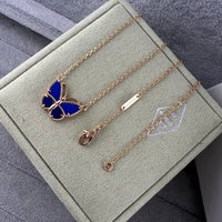 Van Cleef Style Butterfly Pendant Necklace – 18K Gold Plated Stainless Steel ✨