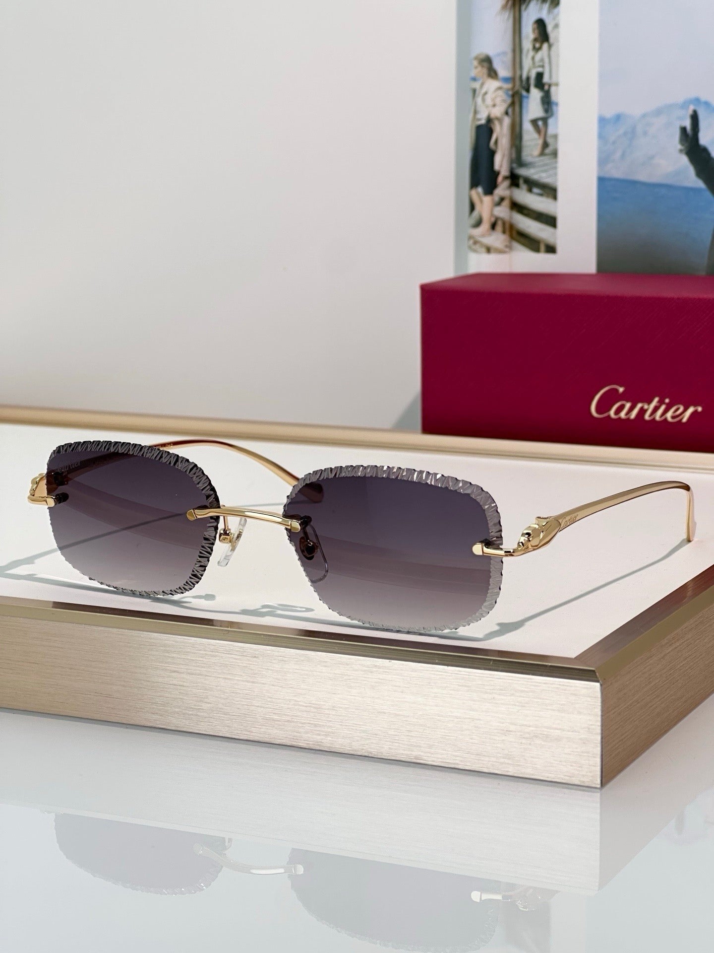 Cartier CLASSIC C DE  Motif Photochromic - Panthere CT0832 Sunglasses 🐆 - onlinechics.com