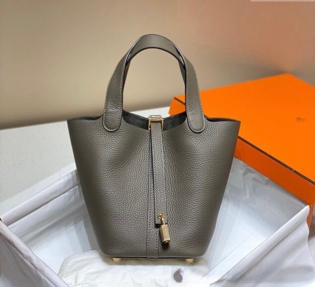 HERMES Hermes Picotin Lock Bag 18cm/22cm Taurillon Clemence Leather  ✨ - onlinechics.com