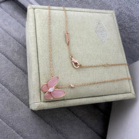 Van Cleef Style Butterfly Pendant Necklace – 18K Gold Plated Stainless Steel ✨