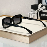 CHANEL Butterfly Rectangle 5520 C501/S4 Women's Sunglasses 🖤