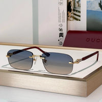 Gucci GG1221S Rimless  Unisex Sunglasses ✨