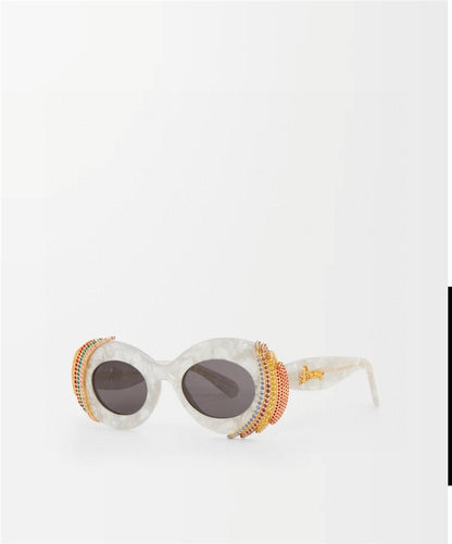LOEWE Loewe Paula's Ibiza embellished round unglasses ✨