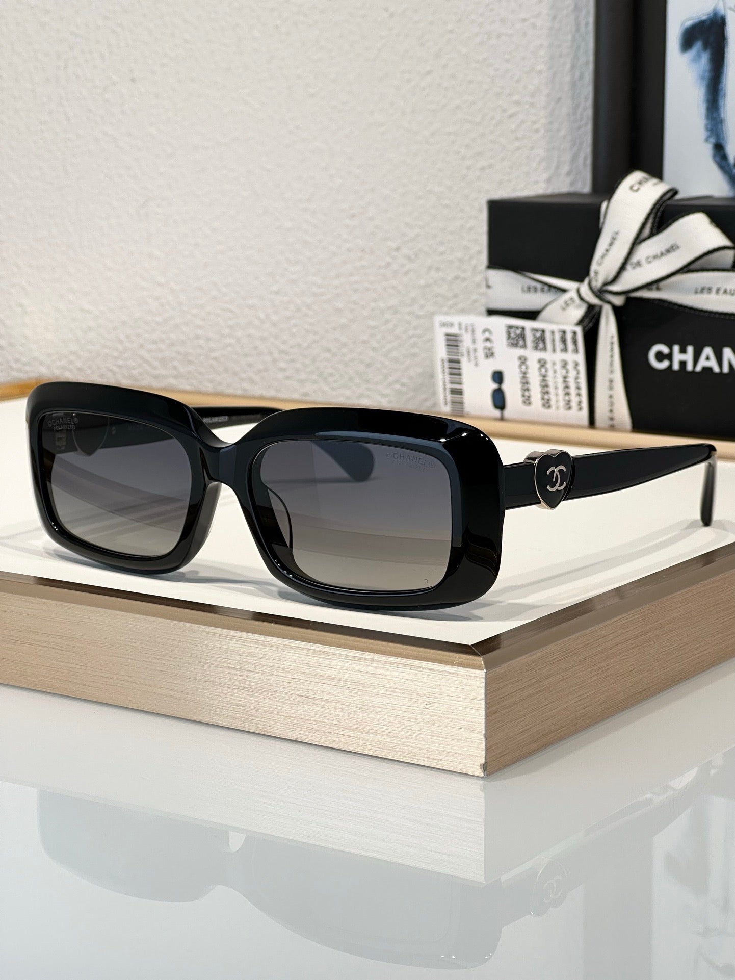 CHANEL Butterfly Rectangle 5520 C501/S4 Women's Sunglasses 🖤 - buyonlinebehappy