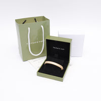 Van Cleef Style Perlée Pavé Bangle Bracelet –18K Gold Plated Women's Jewelry✨