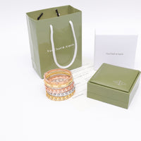 Van Cleef Style Perlée Pavé Bangle Bracelet –18K Gold Plated Women's Jewelry✨