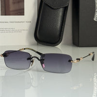 CHROME HEARTS PILLS III  Floral Temple Rimless Sunglasses ⚜️