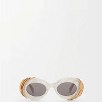 LOEWE Loewe Paula's Ibiza embellished round unglasses ✨