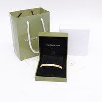 Van Cleef Style Perlée Pavé Bangle Bracelet –18K Gold Plated Women's Jewelry✨
