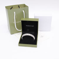 Van Cleef Style Perlée Pavé Bangle Bracelet –18K Gold Plated Women's Jewelry✨
