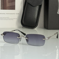 CHROME HEARTS PILLS III  Floral Temple Rimless Sunglasses ⚜️