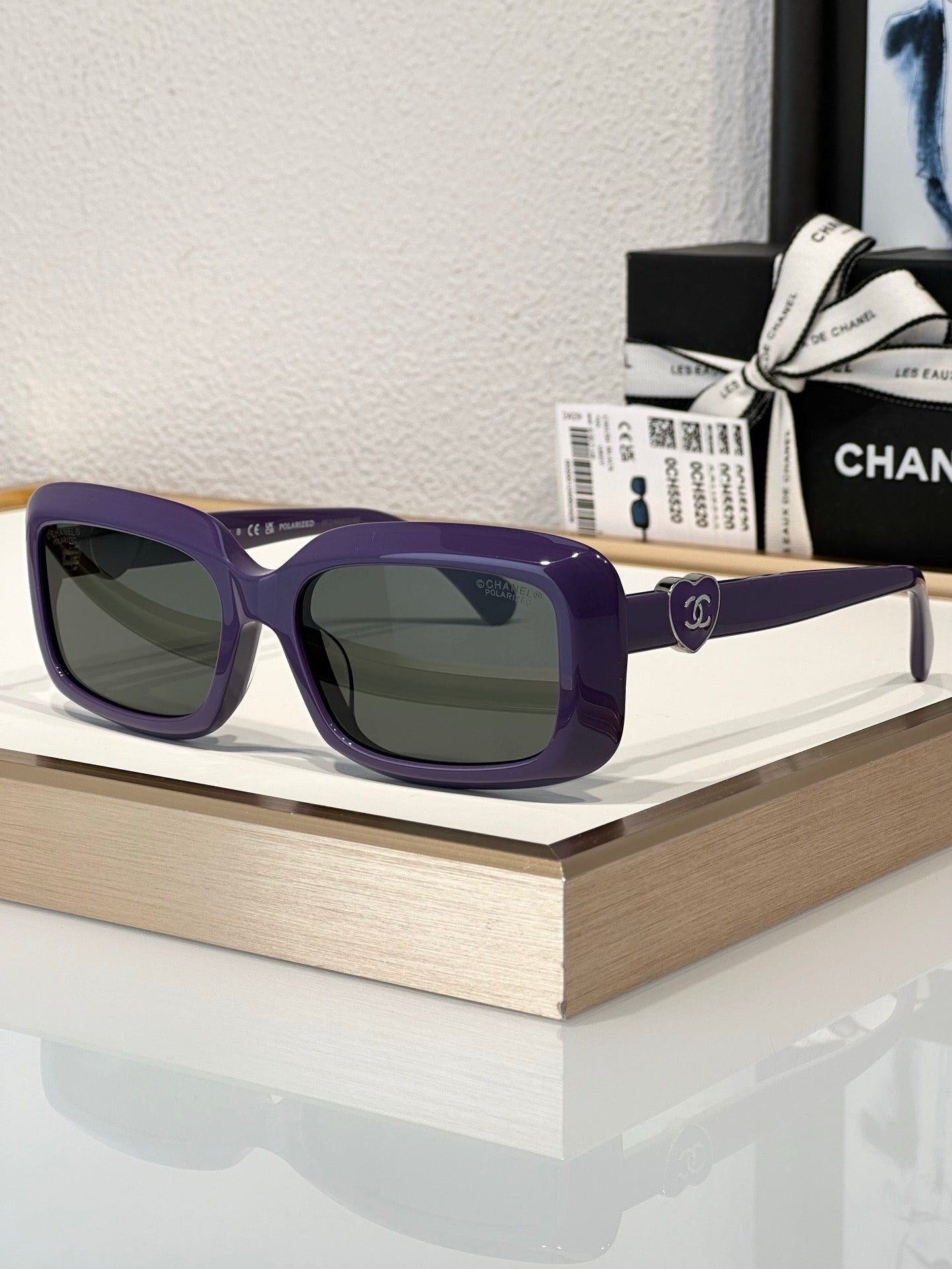 CHANEL Butterfly Rectangle 5520 C501/S4 Women's Sunglasses 🖤 - buyonlinebehappy