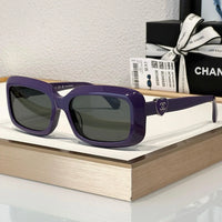 CHANEL Butterfly Rectangle 5520 C501/S4 Women's Sunglasses 🖤