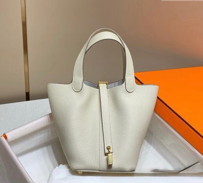 HERMES Hermes Picotin Lock Bag 18cm/22cm Taurillon Clemence Leather  ✨ - onlinechics.com