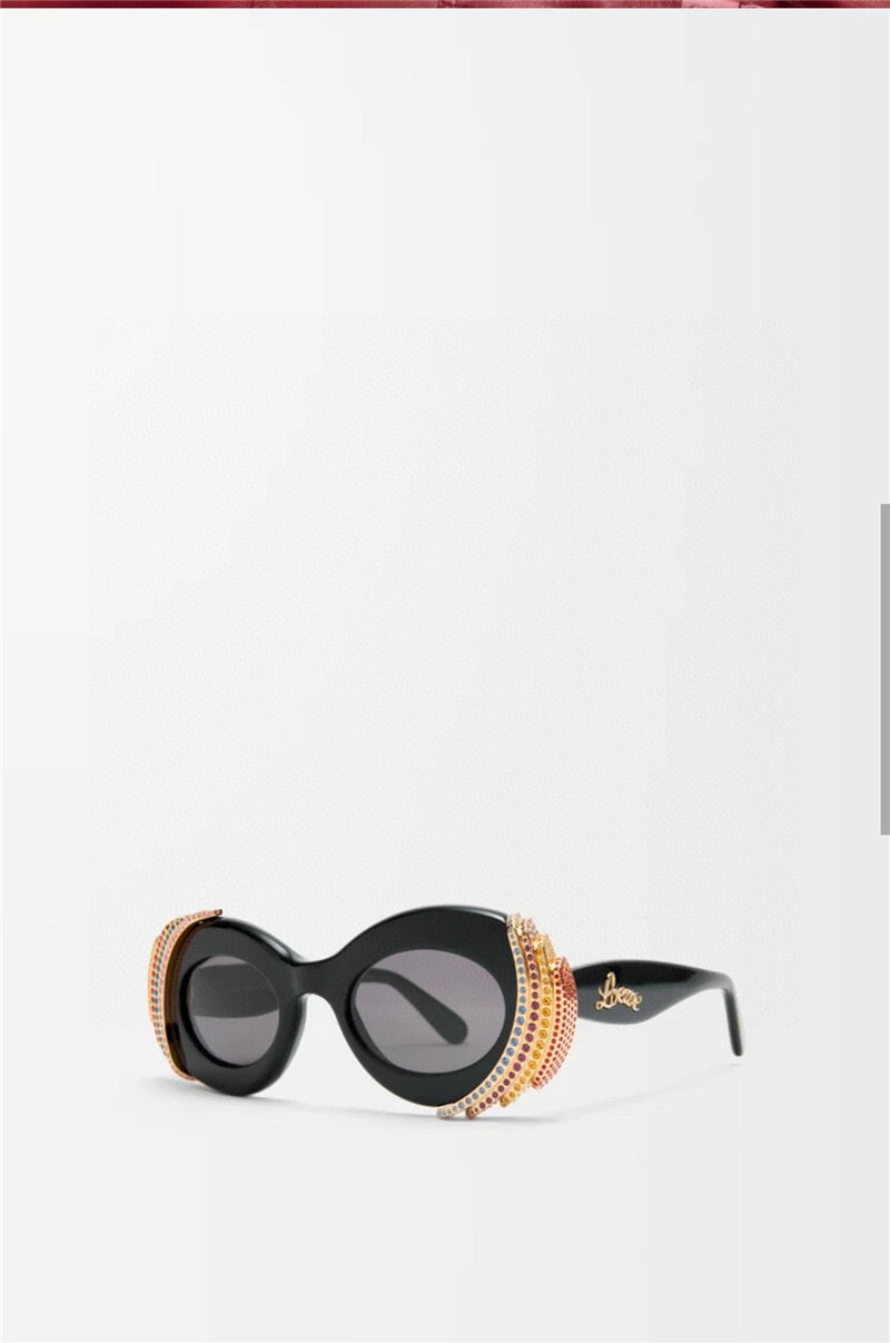 LOEWE Loewe Paula's Ibiza embellished round unglasses ✨