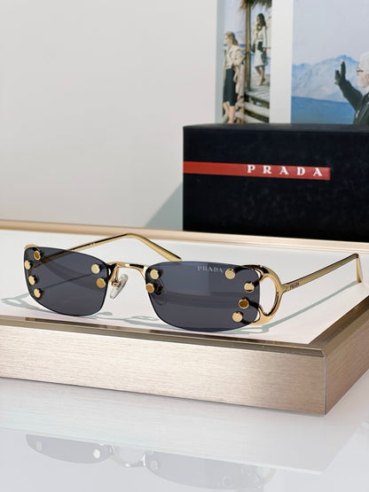 PRADA SPRC57 Prada Runway Transparent Lenses Sunglasses🟥 - onlinechics.com