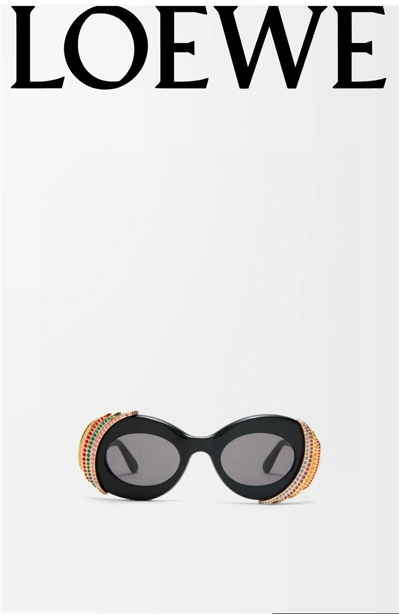 LOEWE Loewe Paula's Ibiza embellished round unglasses ✨