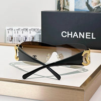 CHANEL CC Logo 4125 Shield SUNGLASSES🖤