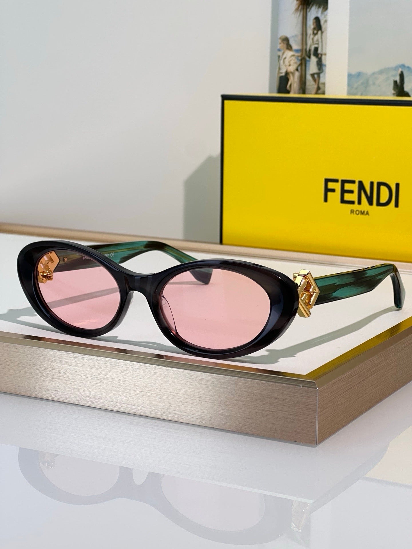 FENDI FF Diamonds FE40140U 56V Sunglasses✨ - onlinechics.com