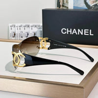 CHANEL CC Logo 4125 Shield SUNGLASSES🖤