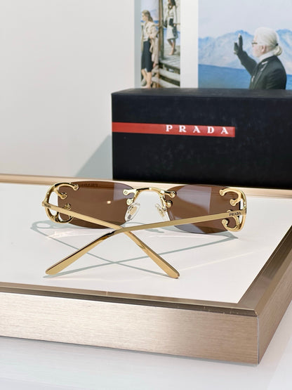 PRADA SPRC57 Prada Runway Transparent Lenses Sunglasses🟥 - onlinechics.com