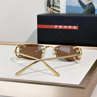 PRADA SPRC57 Prada Runway Transparent Lenses Sunglasses🟥