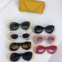 LOEWE Loewe Paula's Ibiza embellished round unglasses ✨