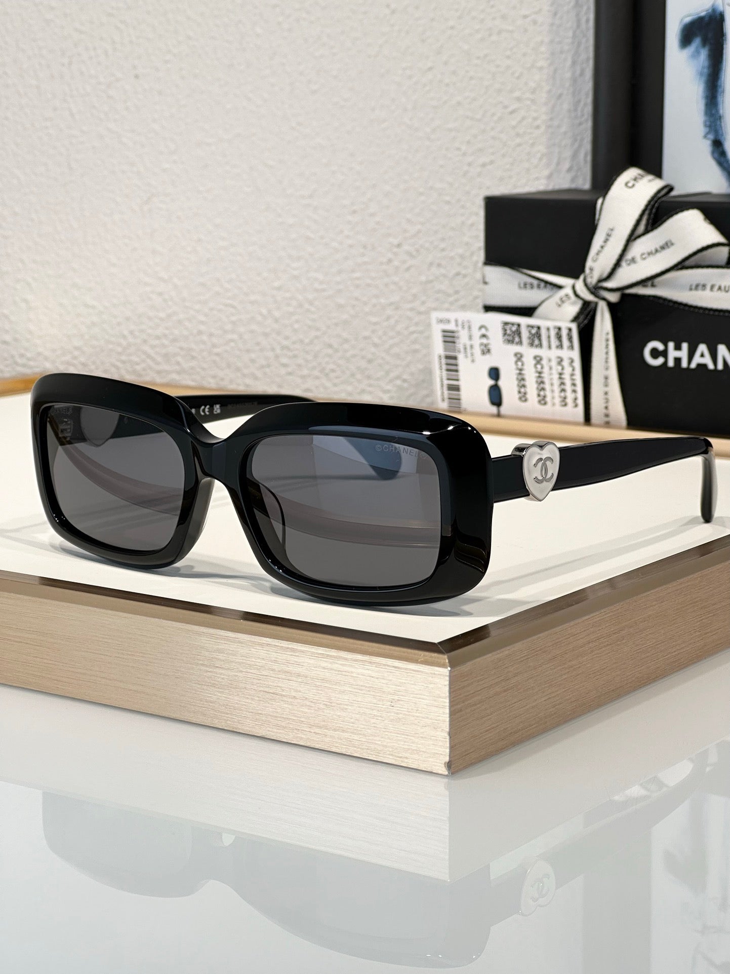 CHANEL Butterfly Rectangle 5520 C501/S4 Women's Sunglasses 🖤 - buyonlinebehappy