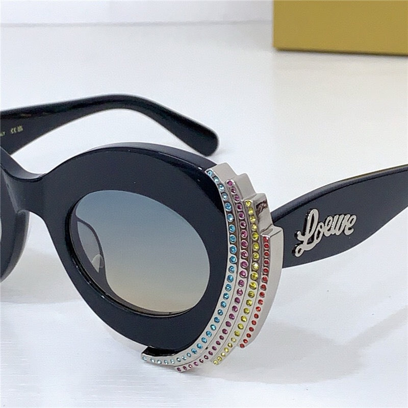 LOEWE Loewe Paula's Ibiza embellished round unglasses ✨