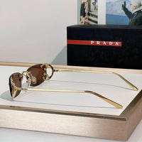 PRADA SPRC57 Prada Runway Transparent Lenses Sunglasses🟥