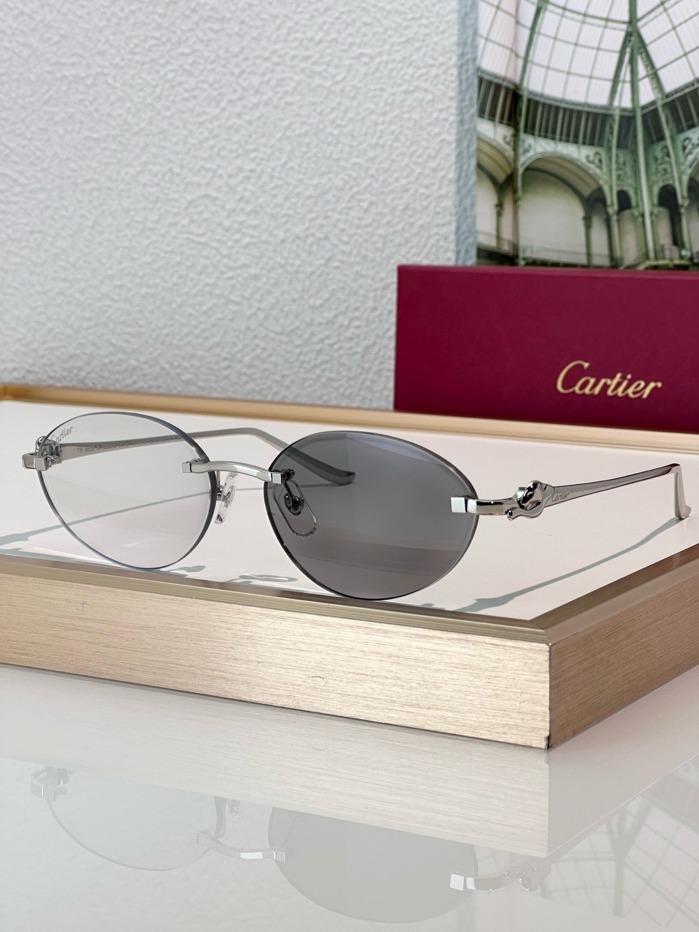 Cartier PREMIÈRE Panthère Classic 58MM Oval Photochromic Sunglasses 🐆