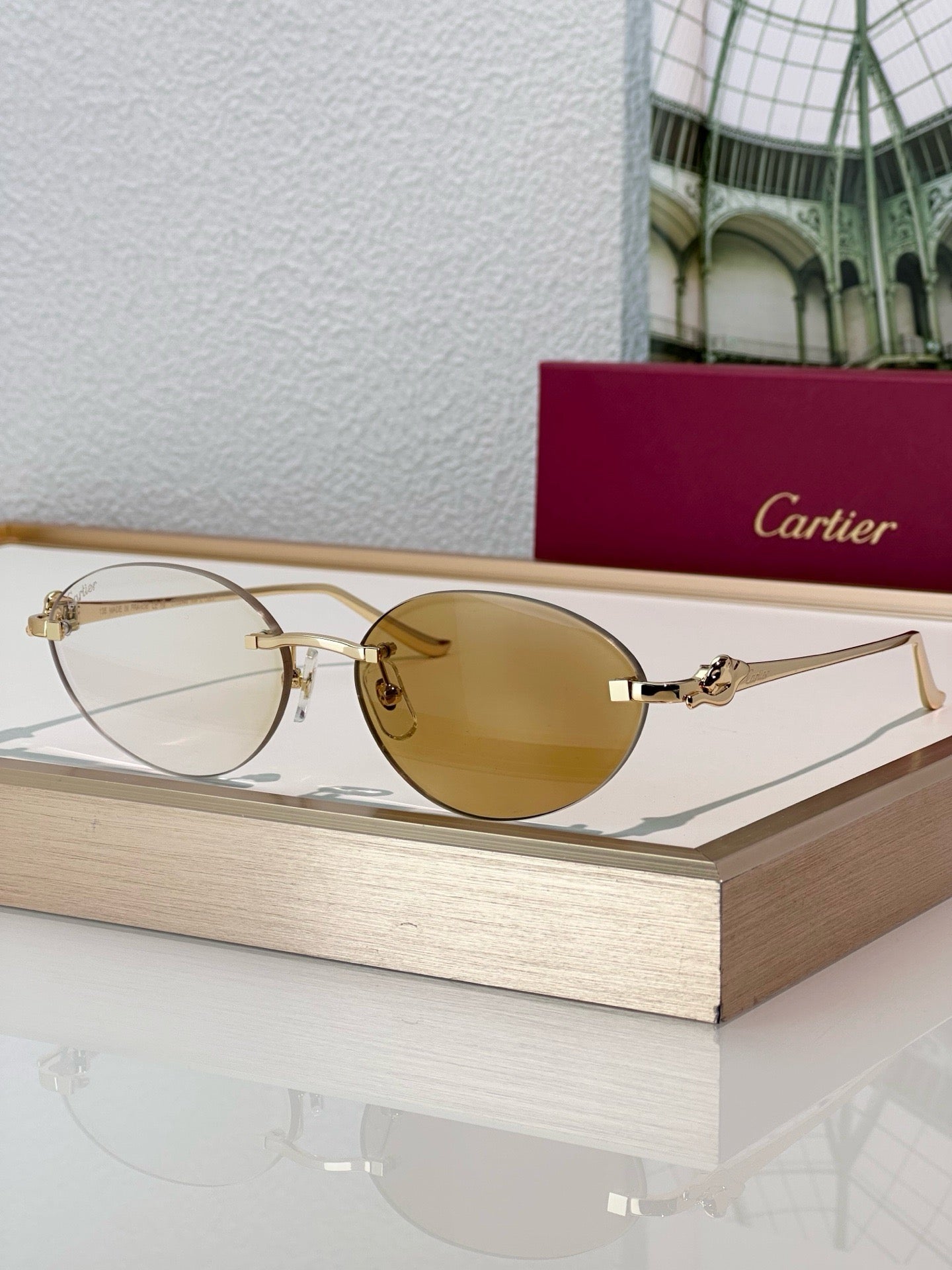 Cartier PREMIÈRE Panthère Classic 58MM Oval Photochromic Sunglasses 🐆