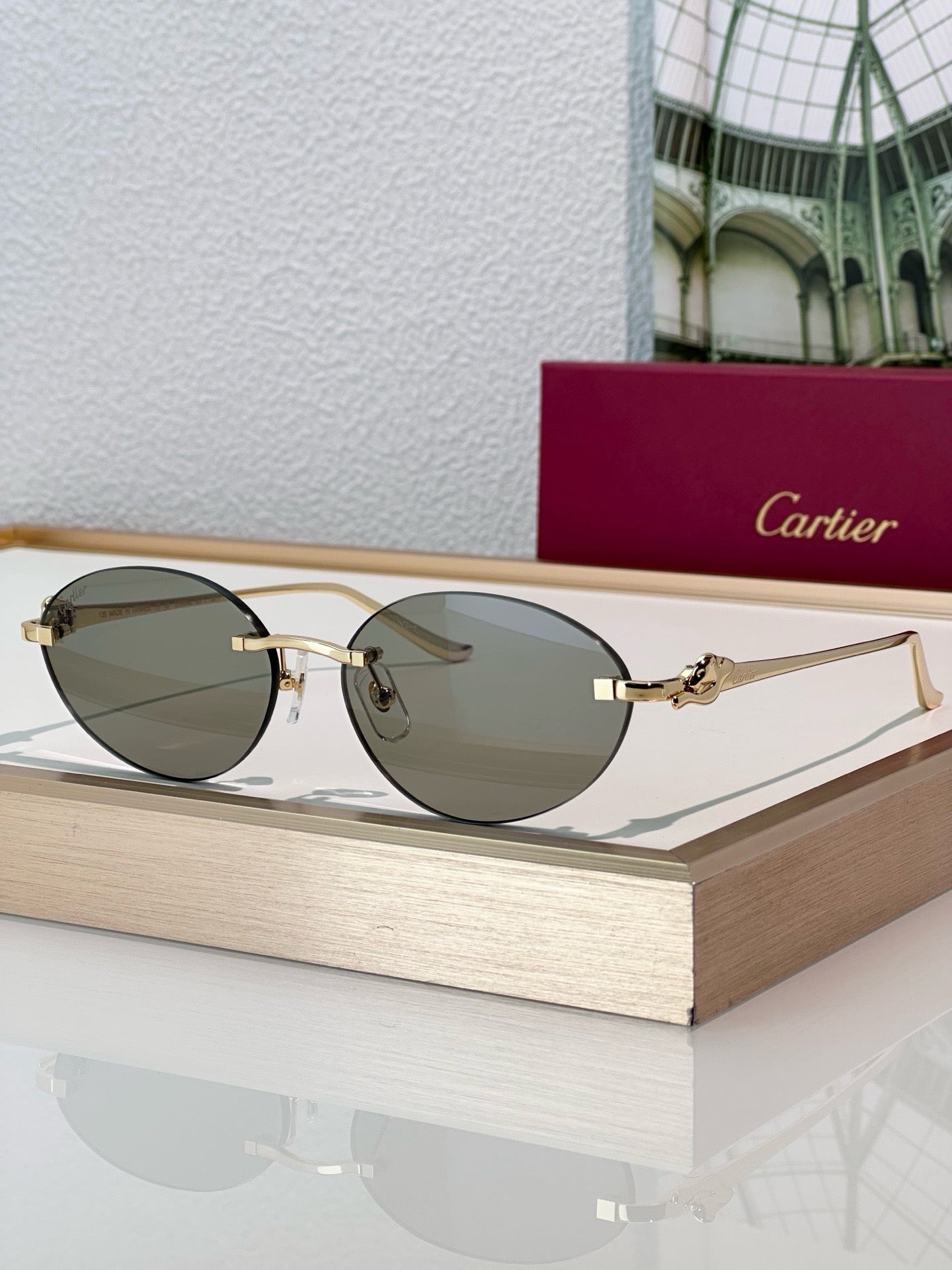 Cartier PREMIÈRE Panthère Classic 58MM Oval Photochromic Sunglasses 🐆