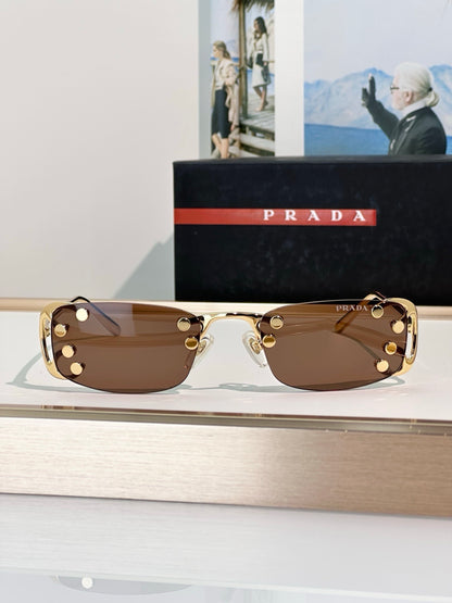 PRADA SPRC57 Prada Runway Transparent Lenses Sunglasses🟥 - onlinechics.com