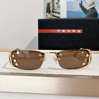 PRADA SPRC57 Prada Runway Transparent Lenses Sunglasses🟥