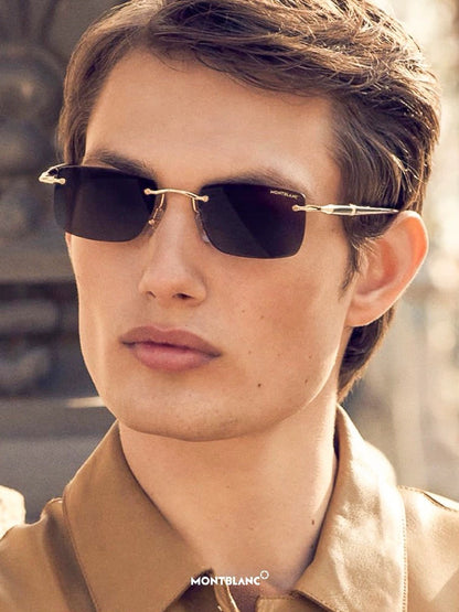 🖤MontBlanc men's Montblanc MB0344S LINEA MEISTERSTÜCK - onlinechics.com