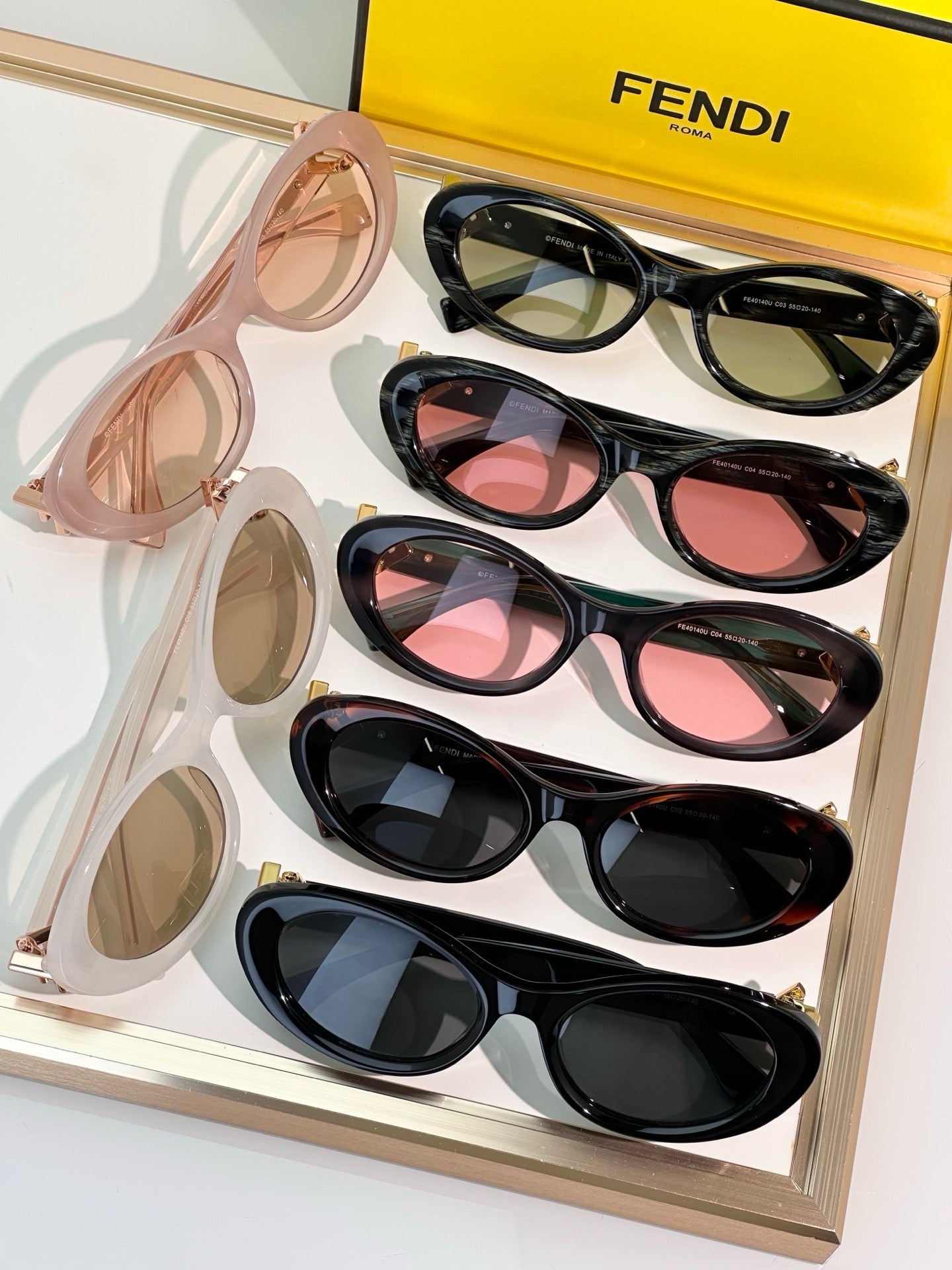 FENDI FF Diamonds FE40140U 56V Sunglasses✨ - onlinechics.com