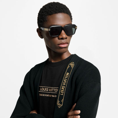 Louis Vuitton Z2739U LV Slide Large Square Round  Sunglasses  ✨