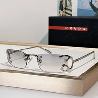 PRADA SPRC57 Prada Runway Transparent Lenses Sunglasses🟥