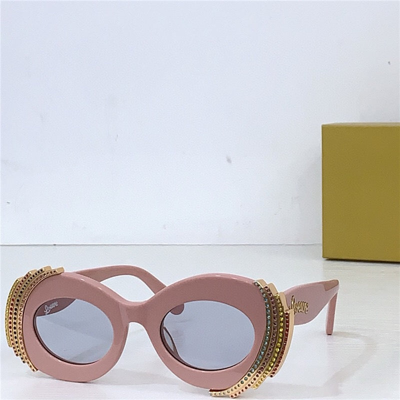 LOEWE Loewe Paula's Ibiza embellished round unglasses ✨