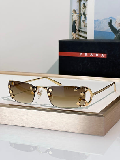 PRADA SPRC57 Prada Runway Transparent Lenses Sunglasses🟥 - onlinechics.com