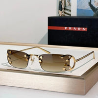 PRADA SPRC57 Prada Runway Transparent Lenses Sunglasses🟥