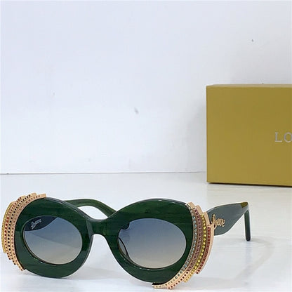 LOEWE Loewe Paula's Ibiza embellished round unglasses ✨