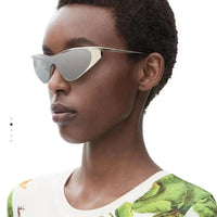 LOEWE Flash Signature Metal & Nylon Shield LW40165U Sunglasses  ✨