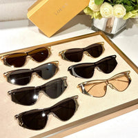 LOEWE Flash Signature Metal & Nylon Shield LW40165U Sunglasses  ✨