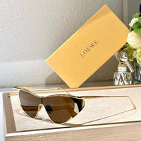LOEWE Flash Signature Metal & Nylon Shield LW40165U Sunglasses  ✨